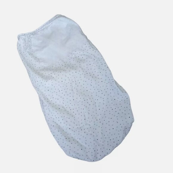 Nested Bean Zen Swaddle Classic Cotton 0-6 Months 7-18 lbs Weighted White - Picture 4 of 5